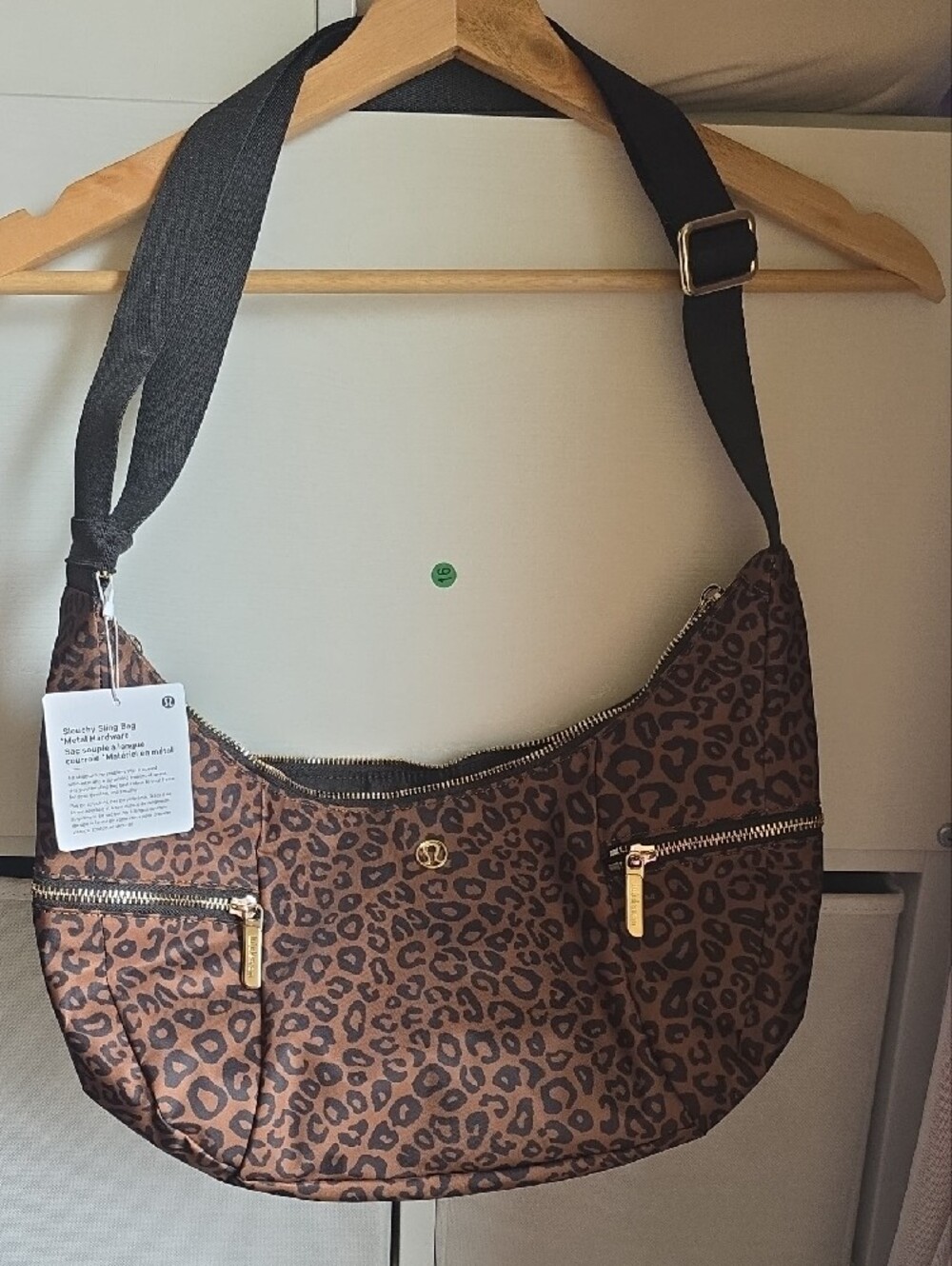 lululemon athletica Leopard Print Slouchy Sling Bag in Brown and Black.NWT - Picture 2 of 16